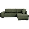 Wendbares Ecksofa - 4/5 Sitze - MITCHELL - Khakifarbener Cordstoff - A