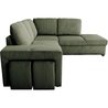 Wendbares Ecksofa - 4/5 Sitze - MITCHELL - Khakifarbener Cordstoff - A