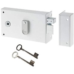 Horizontaal opbouwslot met kruk - YALE - YAH37D - Wit - 2 sleutels mee