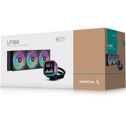 Wasserkühlung AIO - DEEPCOOL LP360 - 3x 120 mm ARGB-Lüfter - Schwarz