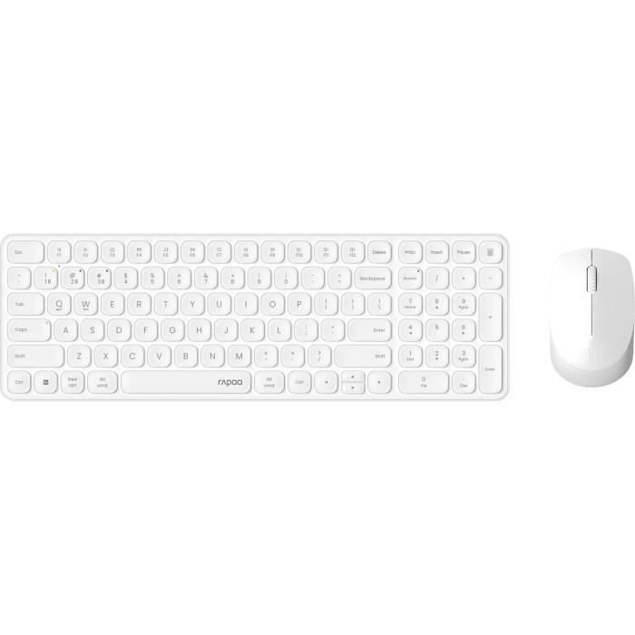 Set tastiera-mouse - RAPOO - 9310M - Wireless - Multimodale - Ultra-so