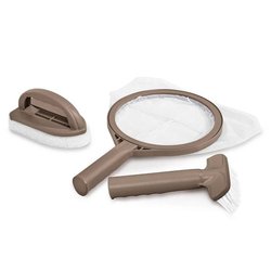 Kit d entretien pour Spa - Intex - 28004 - Avec brosse incurvée et fil