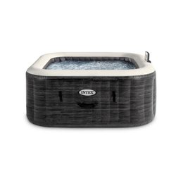 Spa gonflable INTEX - Ardoise - 196 x 196 x 71 cm - 6 places - Carré -