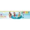 Piscina metálica INTEX Tangy - Cuadrada - Turquesa
