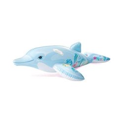 Matelas de plage gonflable dauphin - Mixte - 175 cm - Pour enfant - Gr