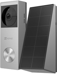 Sonnette vidéo connectée - EZVIZ - HP3 PRO - Panneau solaire argent in