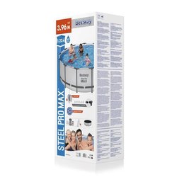 BESTWAY Aufstellpool-Set für Röhrenpools  Steel Pro Max  396 x 122 