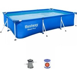 Kit Piscine hors sol tubulaire BESTWAY - Steel Pro - 300 x 201 x 66 cm