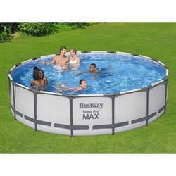 Kit Piscine hors sol tubulaire BESTWAY Steel Pro Max- 457 x 107 cm - 