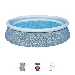 BESTWAY Aufblasbares Pool-Set  Fast Set  457 x 107 cm  Rund (Kartu
