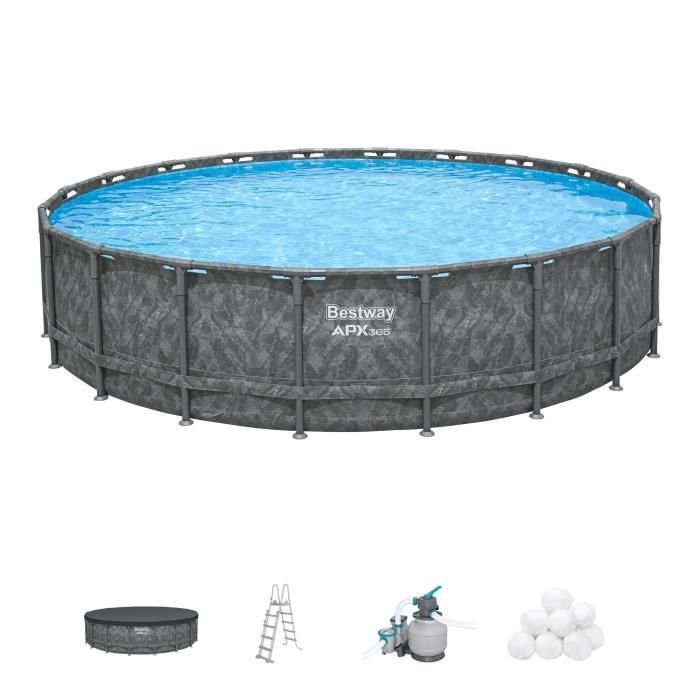 BESTWAY Aufstellpool-Set für Röhrenpools  APX 365  610 x 132 cm  r