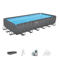 BESTWAY Aufstellpool-Set für Röhrenpools  APX 365  732 x 366 x 132 