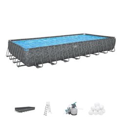 BESTWAY Aufstellpool-Set für Röhrenpools  APX 365  956 x 488 x 132 c