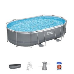 Kit Piscine hors sol tubulaire BESTWAY - Steel Pro Max - 488 x 305 x 