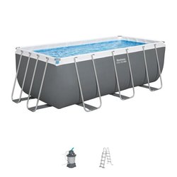 BESTWAY Aufstellpool-Set für Röhrenpools  Steel Pro Max  412 x 201 