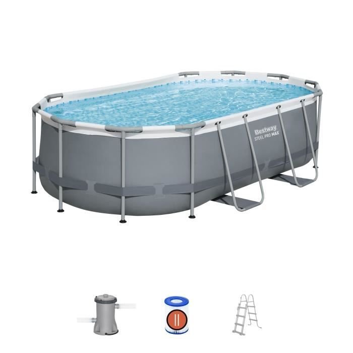 BESTWAY Aufstellpool-Set für Röhrenpools  Steel Pro MAX  427 x 250 