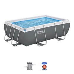 BESTWAY Aufstellpool-Set für Röhrenpools  Steel Pro MAX  282 x 196 