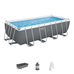 Kit Piscine hors sol tubulaire BESTWAY - Steel Pro Max - 488 x 244 x 