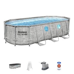 Kit Piscine hors sol tubulaire BESTWAY - Steel Pro Max - 549 x 274 x 