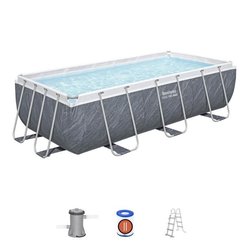 BESTWAY Aufstellpool-Set für Röhrenpools  Steel Pro Max  404 x 201 x