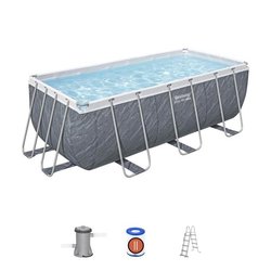 BESTWAY Aufstellpool-Set für Röhrenpools  Steel Pro Max  412 x 201 x