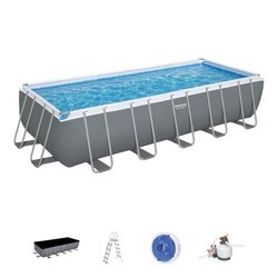 Kit Piscine hors sol tubulaire BESTWAY - Steel Pro Max - 640 x 274 x 