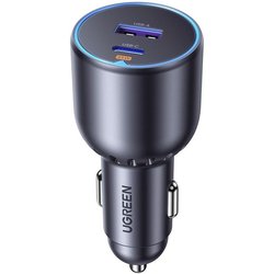 Chargeur voiture - UGREEN - 1 USB-C + 1 USB-A - 63W - Gris