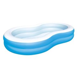 Piscine gonflable - Bestway - Big Lagoon - 262 x 157 x 46 cm - bleu et