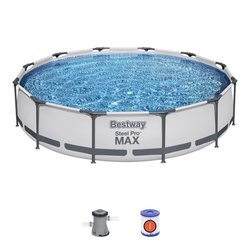 BESTWAY Steel Pro Max bovengronds zwembad - Rond - Diameter 366 x 76 
