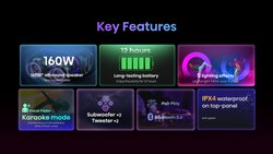 Draagbare luidspreker - HISENSE - Bluetooth - Max. 160 W