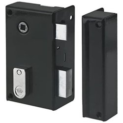 Verticaal opbouwslot met kruk - YALE - YAV36D - Kaki, 2 sleutels meege