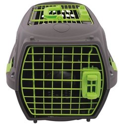 M.PETS ECO GIRO Katzentransportbox  Kunststoffkäfig  Größe M  Grau