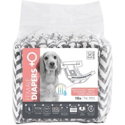 Couches pour chien - M PETS - DIAPERS Femelle L x10 - Tour de taille 3
