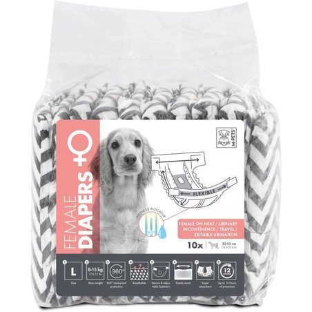 Hundewindeln  M HAUSTIERE  WINDELN weiblich L x10  Taillenumfang 32