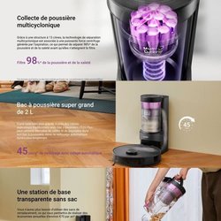 EUREKA E20 Plus - Aspirateur Robot avec Station de Vidange Automatique