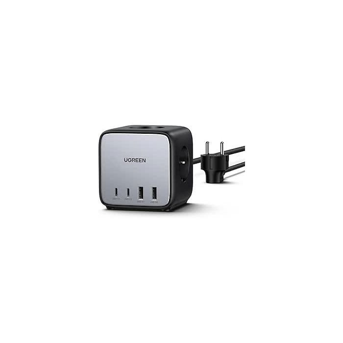 Chargeur rapide de bureau - UGREEN - 65W - Avec prises intégrées - Gri