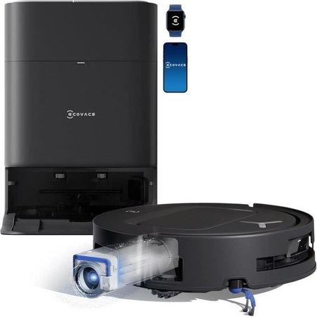 ECOVACS T80 OMNI - Robotstofzuiger en dweil - 18.000 Pa - Directe auto