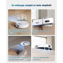 Aspiradora robot - ECOVACS DEEBOT MINI - 9.000 Pa - ZeroTangle 2.0 - T