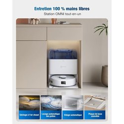 Aspiradora robot - ECOVACS DEEBOT MINI - 9.000 Pa - ZeroTangle 2.0 - T