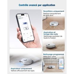 Aspiradora robot - ECOVACS DEEBOT MINI - 9.000 Pa - ZeroTangle 2.0 - T