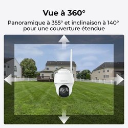 Outdoor camera - REOLINK - B440 - Solar panel - White