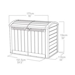 Große Mehrzweck-PVC-Box für den Garten 2000L