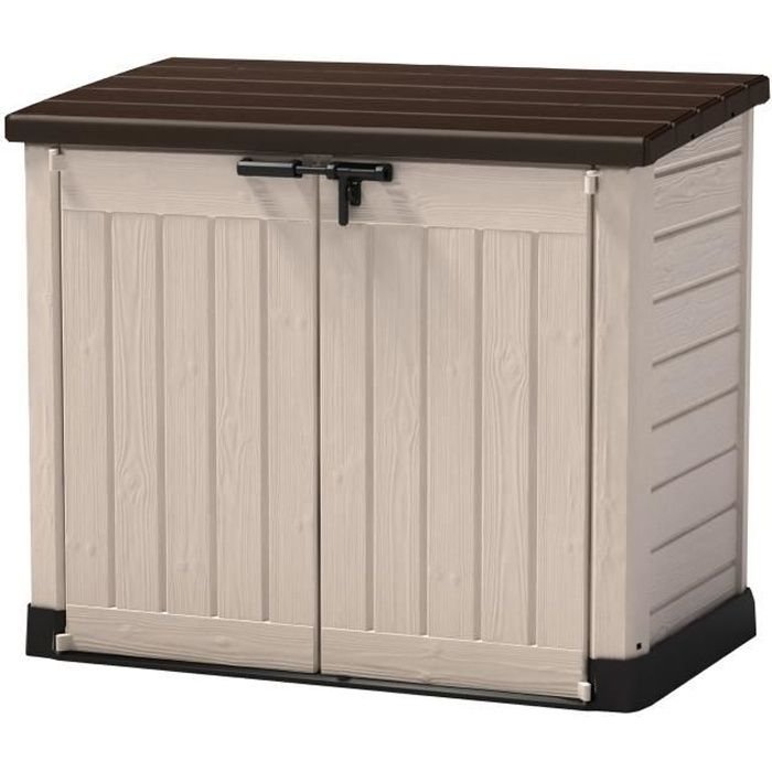 CHALET & GARDEN Sio Multifunktions-Gartenbox 1200L mit Flachdachheber