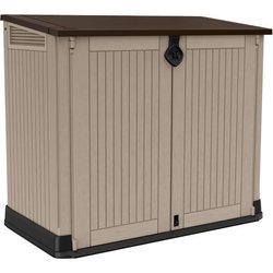 Coffre de rangement extérieur KETER en résine 880 litres Beige et marr