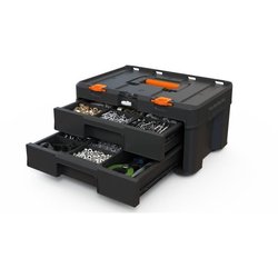 Rangement 2 tiroirs - WORX BY KETER - STACK N ROLL - 48 x 33 x 23 cm -