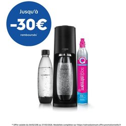 Machine a soda et eau pétillante SODASTREAM - TERRA Noire - 2 bouteill