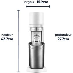 SODASTREAM DUOBICB - Máquina DUO blanca Pack 4 botellas (2 decantadore