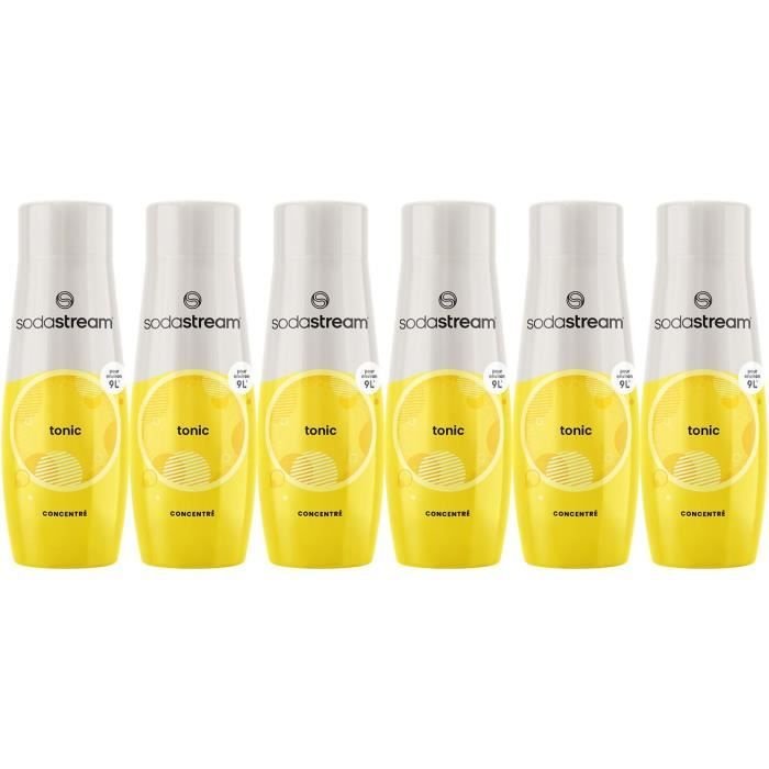 Concentrati SODASTREAM - Confezione da 6 Concentrati Tonici - Fino a 5