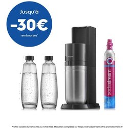 Macchina per acqua gassata e gassata SODASTREAM - DUO Nero - 2 caraffe