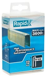 RAPID 3600 grapas n ° 606 12mm galvanizado